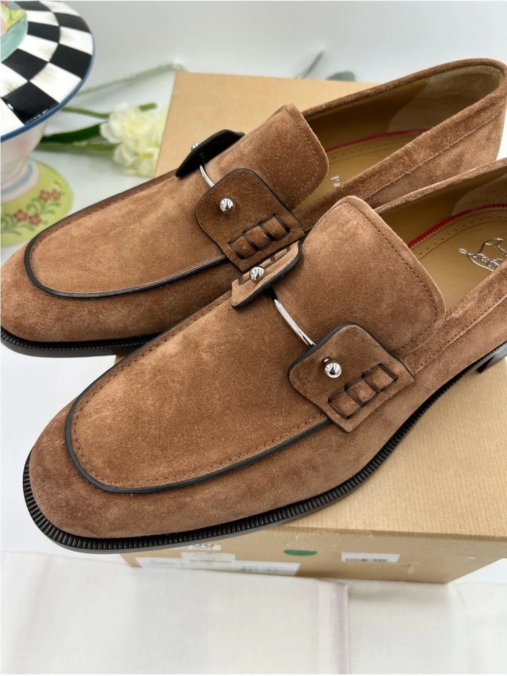 Christian Louboutin elegant brown